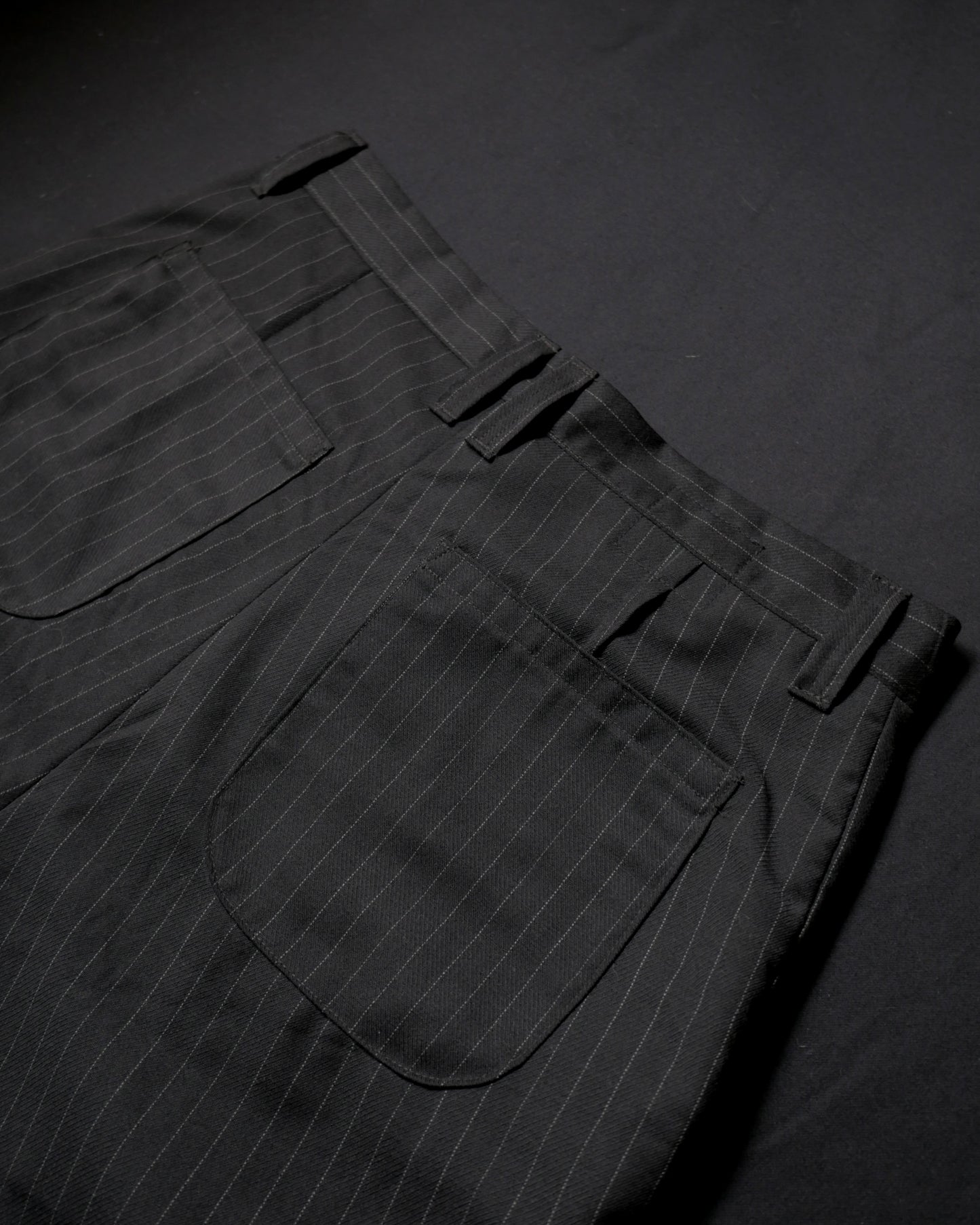 Wool Pinstripe Pants